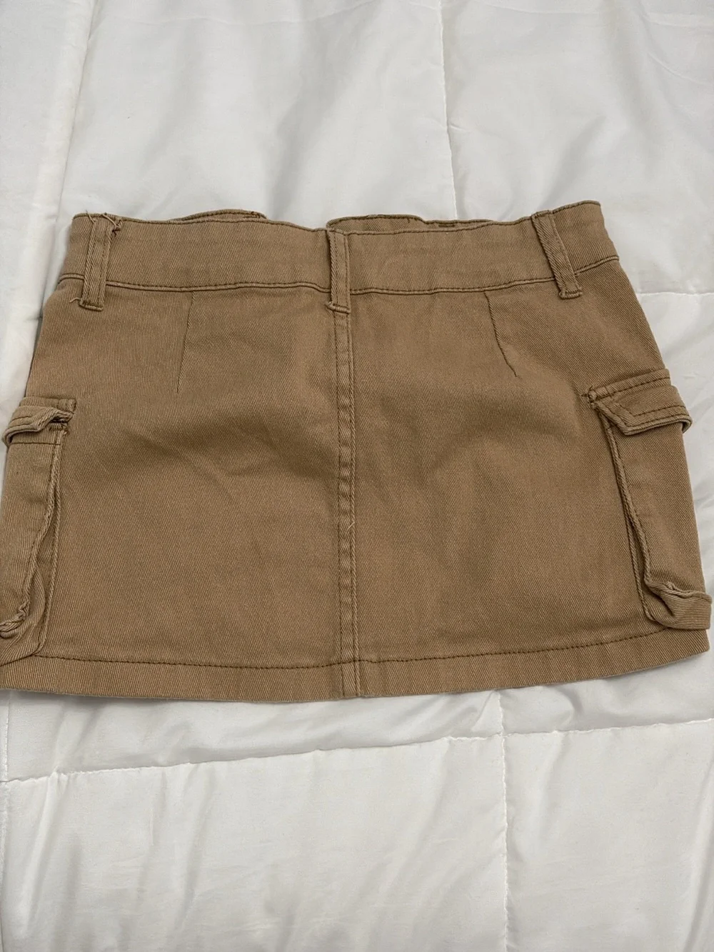 SHEIN Tan Cargo Pocket Mini Skirt